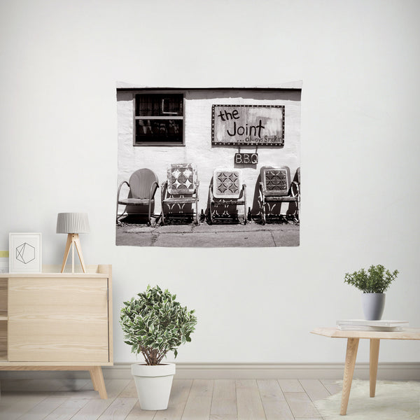 New Orleans Americana BBQ Wall Tapestry - 36x26 - Decorative