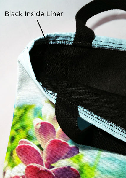 Waves Crash Premium Shopping Tote Bag With Liner - 3 Sizes -