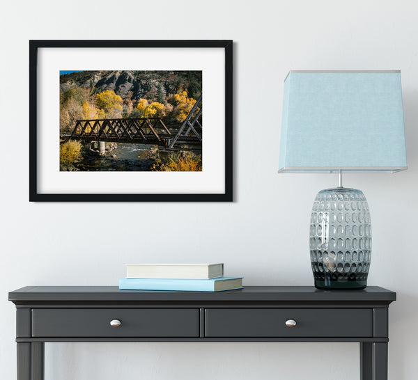 Narrow Gauge Railroad Bridge Durango Wall Art Print -