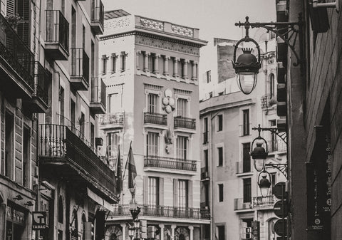 Barcelona Street Photography Black and White Architecture