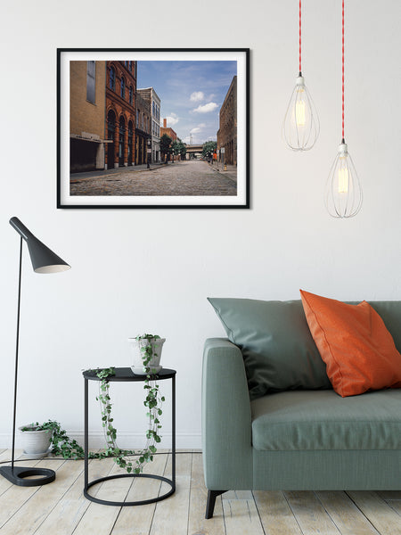 Cobblestone and Brick Photo Print Birmingham Alabama -