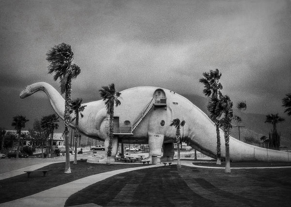 Brontosaurus in a Storm Cabazon Dinosaurs California -