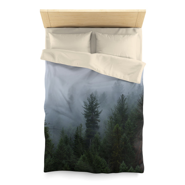 Moody Foggy Forest Duvet Cover or Comforter - Home Decor