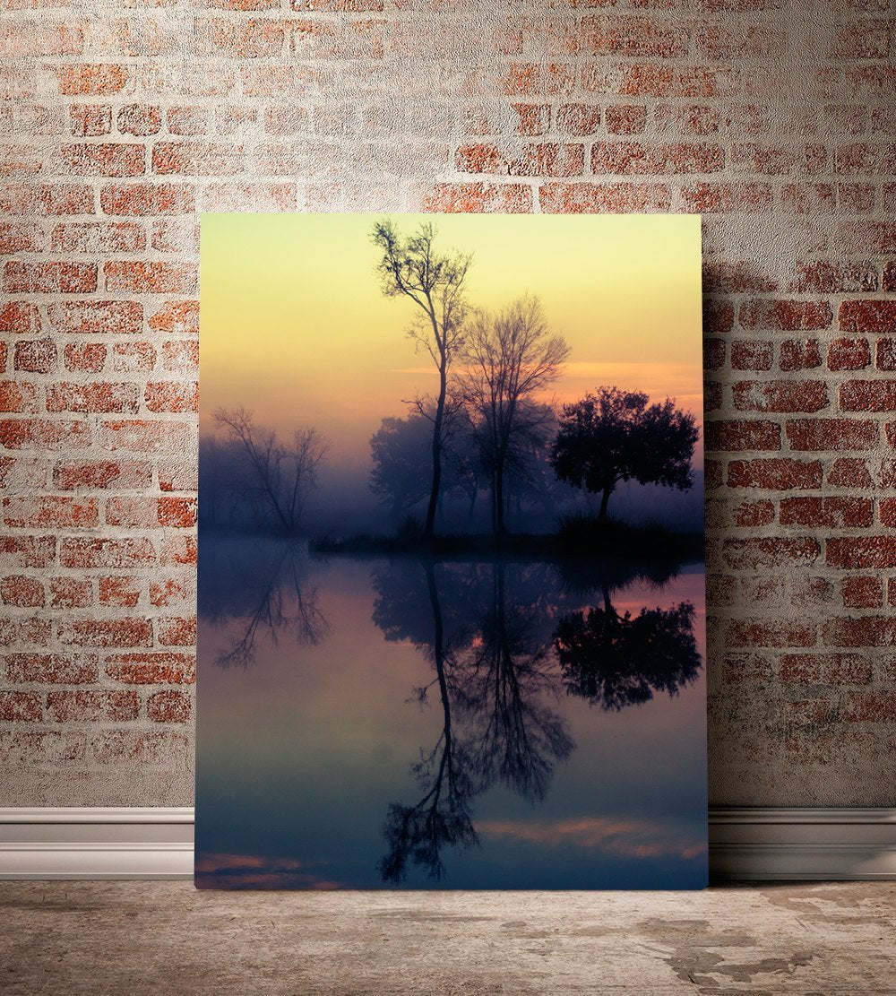Water Reflection Wall Art, Nature Photography Prints