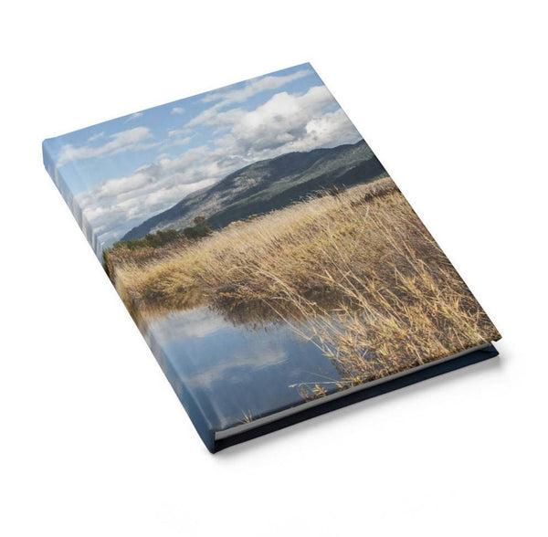 Autumn Pond Notebook - Spiral or Hard Cover Ruled Line -
