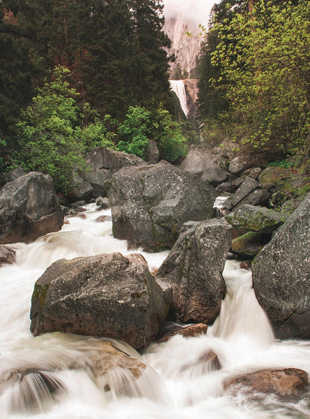 California Nature Photography Waterfall Scene Yosemite