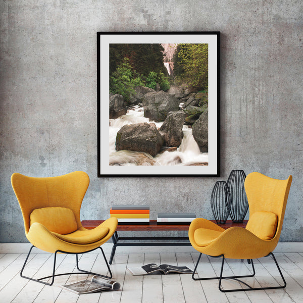 California Nature Photography Waterfall Scene Yosemite