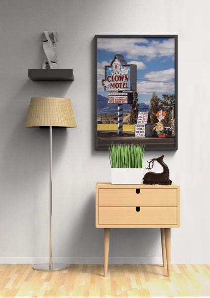 Clown Motel Tonopah Nevada Wall Art Print Haunted -