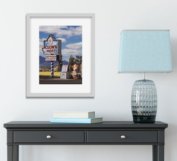 Clown Motel Tonopah Nevada Wall Art Print Haunted -