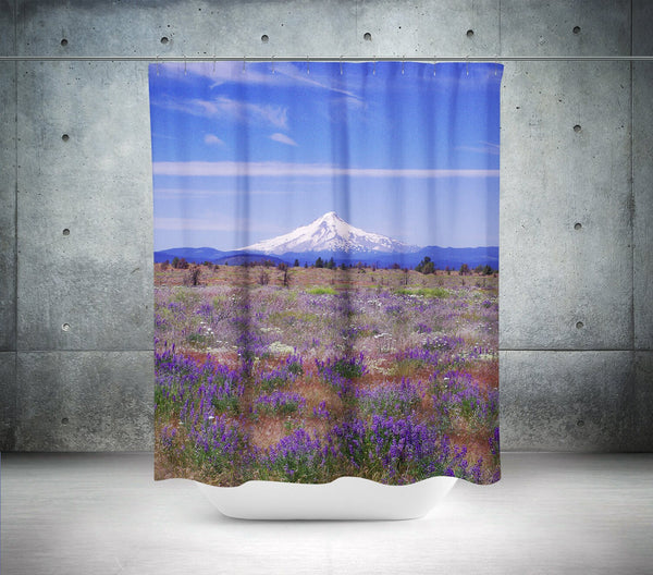Mt Hood Oregon Shower Curtain 71x74 inch - in (180x188cm) -