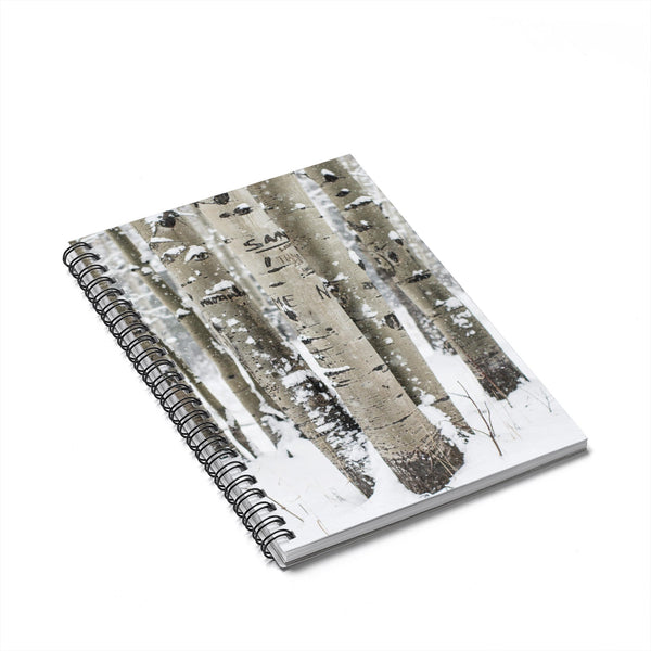 Birch Forest Notebook - Spiral or Hard Cover Ruled Line -