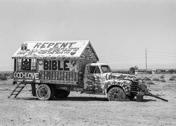 Jesus Truck Photo Print Salvation Mountain California -