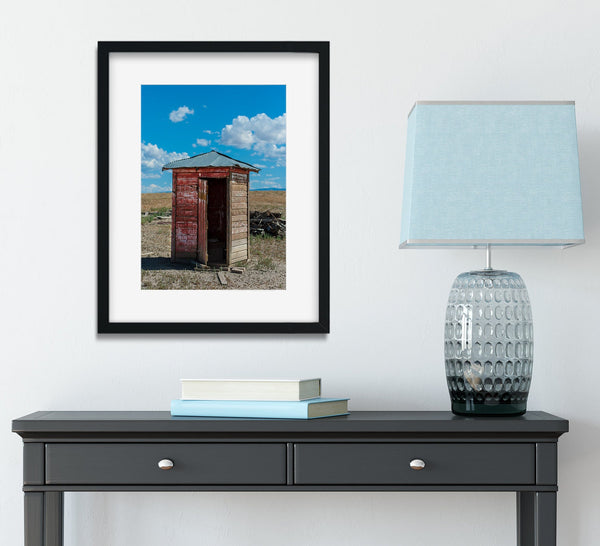 Bathroom Wall Art Ghost Town Outhouse Utah Photography