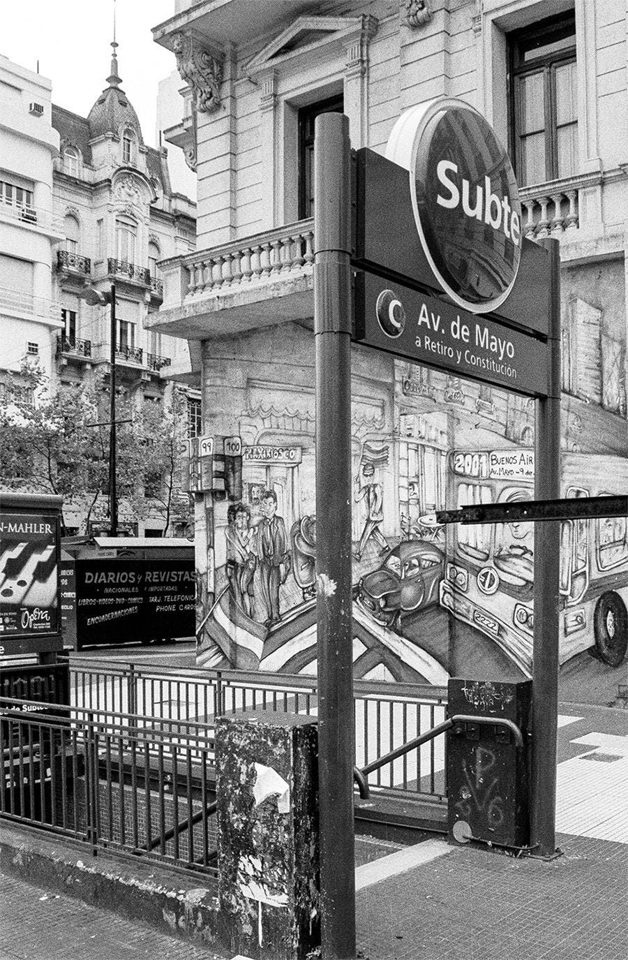 City Subway Art Print Buenos Aires Argentina Photography