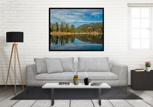 Pacific Northwest Scene Beautiful Lake Reflection Photo