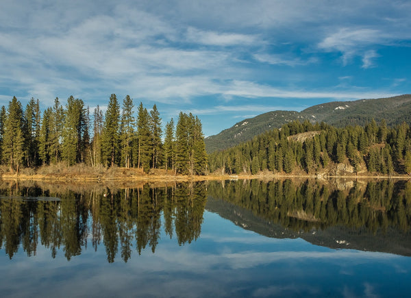 Pacific Northwest Scene Beautiful Lake Reflection Photo