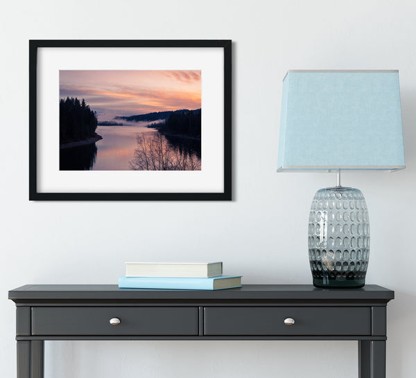 Washington River Sunset Photo Print Nature Photography