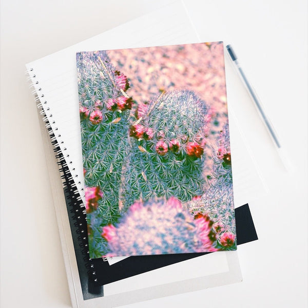 Cactus Family Notebook - Spiral or Hard Cover Ruled Line -