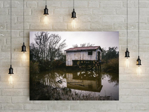 Louisiana Bayou Boathouse Fine Art Print - Photography