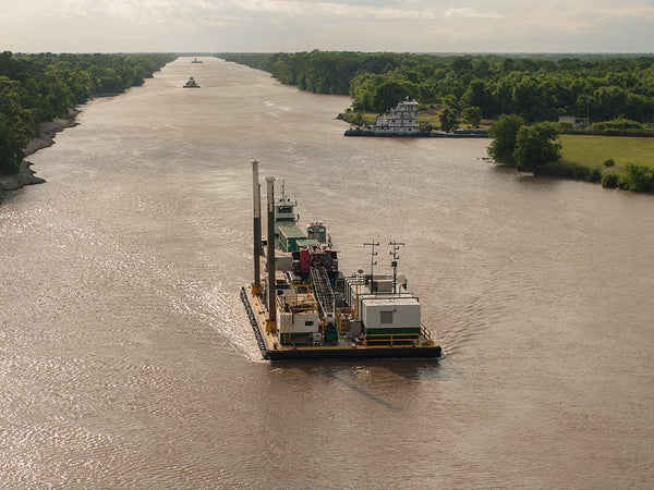 Mississippi River Barge Fine Art Print - Photography