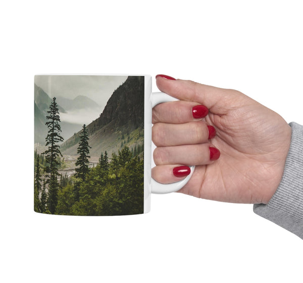Mountain Valley Mug Scenic Nature Coffee - Mugs