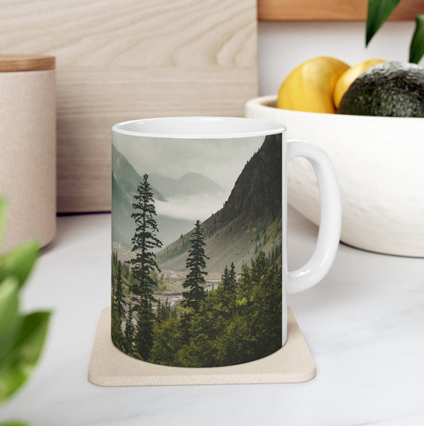Mountain Valley Mug Scenic Nature Coffee - Mugs