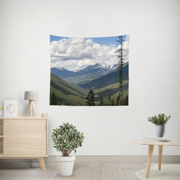 Pacific Northwest Mountains Wall Tapestry Lost In Nature