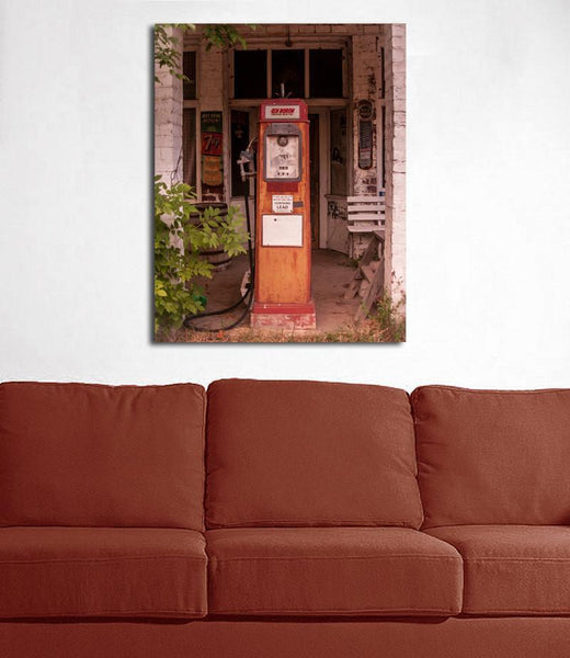 Rustic Gas Pump Rural Illinois Art Print - Photography