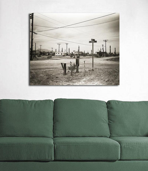 El Centro and Holt Salton Sea City California Black White