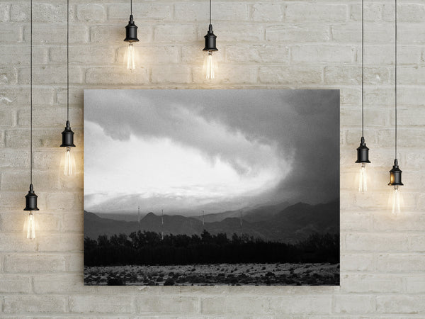 Salton Sea Storm Over The Obsidian Mountains Art Print -