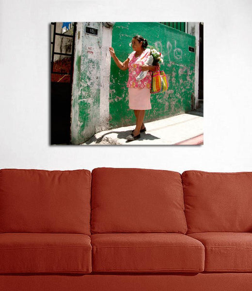 Mexico Street Photography Colorful Photo Print Shopping Day