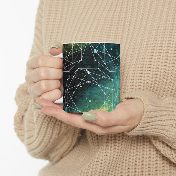 Geometric Space Coffee Mug Nerdy Gift - Mugs