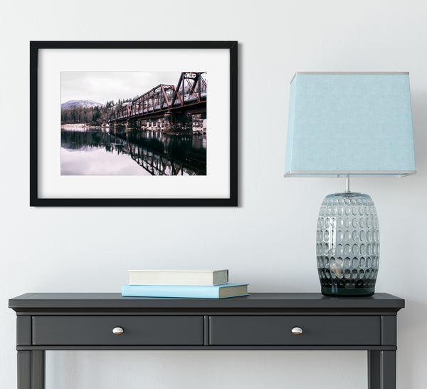 Train Bridge Reflected Railroad Trestle Photography