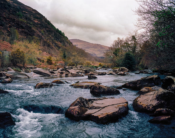 Rocky Blue River in Snowdonia Wales - Photo Print -