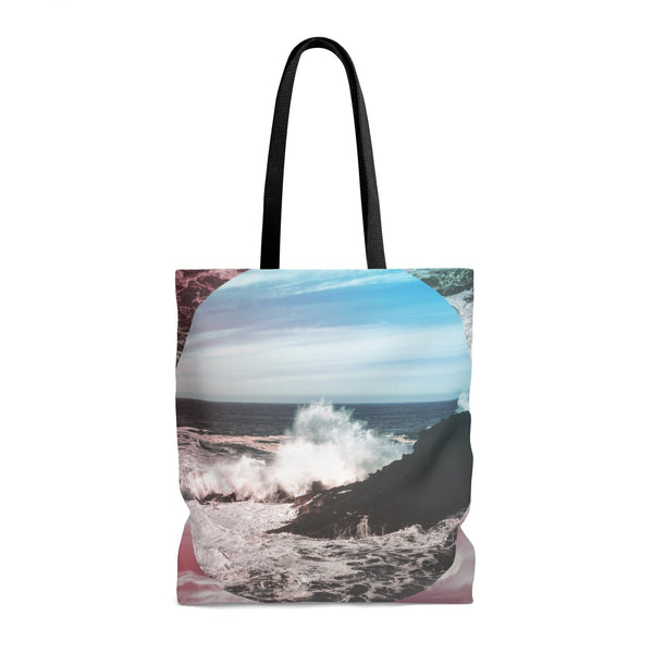 Waves Crash Premium Tote Bag Printify