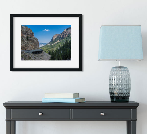 Scenic Yellowstone Wall Art Golden Gate Canyon Photo Print -