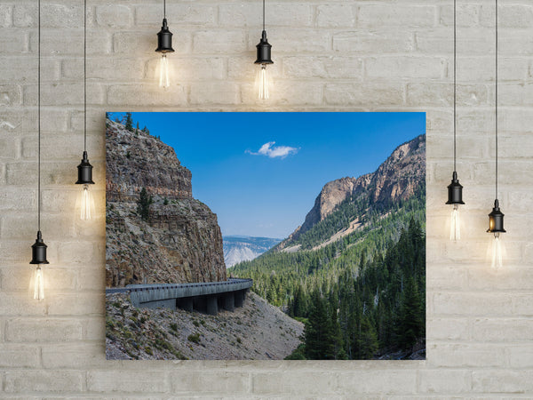 Scenic Yellowstone Wall Art Golden Gate Canyon Photo Print -