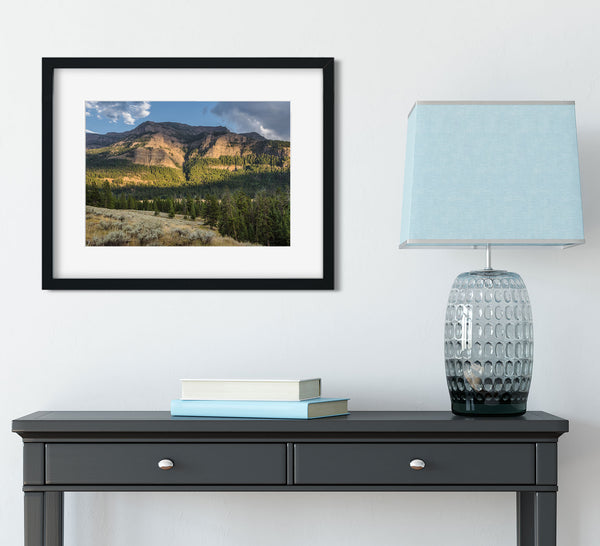 Mountain at Dusk Photo Print Yellowstone Landscape