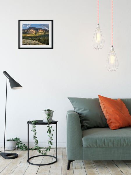 Mountain at Dusk Photo Print Yellowstone Landscape