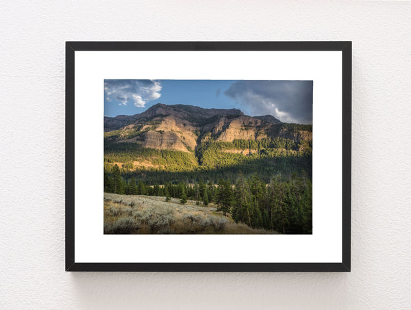 Mountain at Dusk Photo Print Yellowstone Landscape