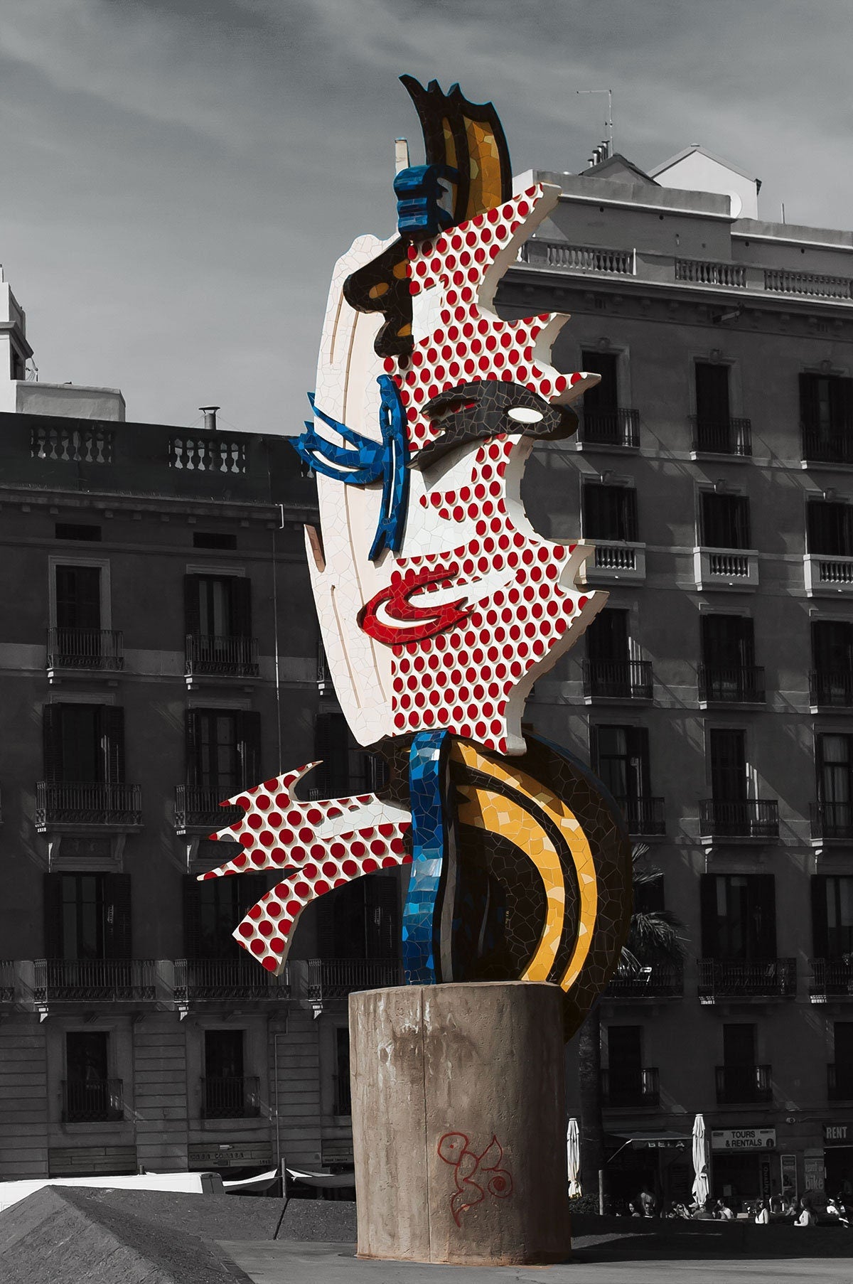 El Cap de Barcelona Pop Art Photo Print, Catalonia Urban Decor