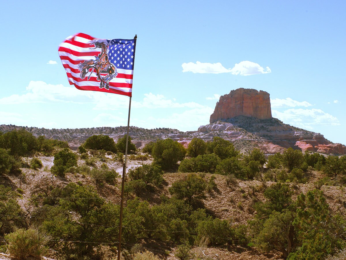 Navajo Nation Flag Photo Print, Arizona Landscape Wall Art
