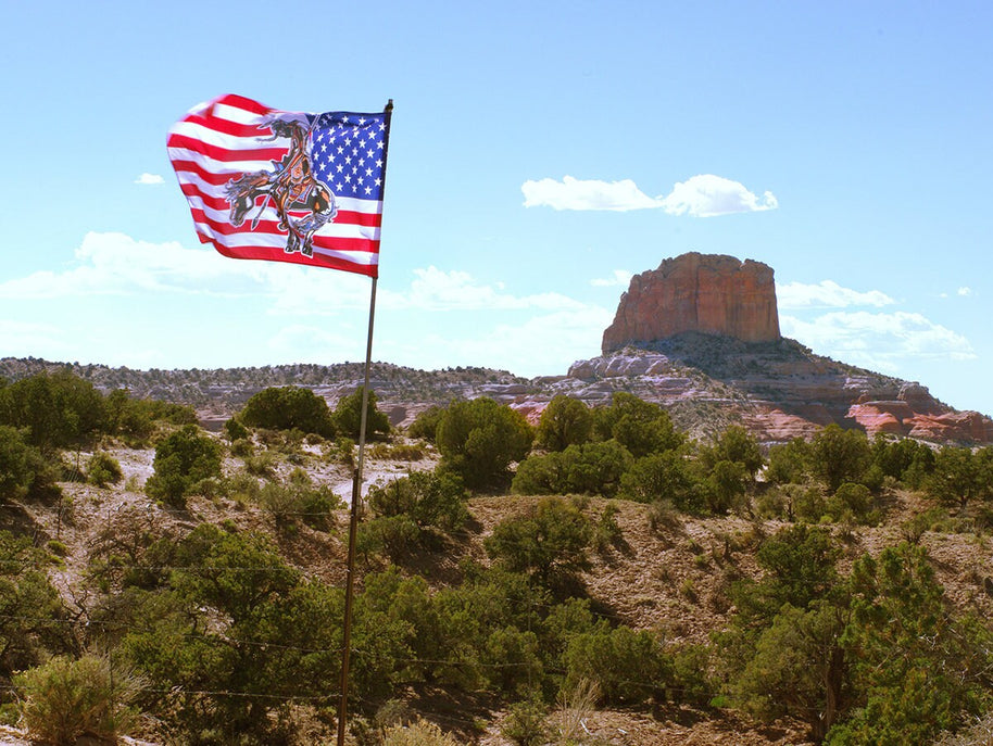 Navajo Nation Flag Photo Print, Arizona Landscape Wall Art