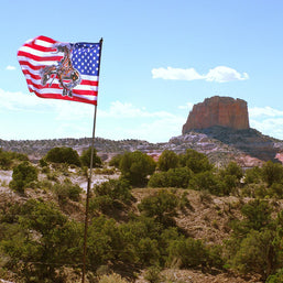 Navajo Nation Flag Photo Print, Arizona Landscape Wall Art