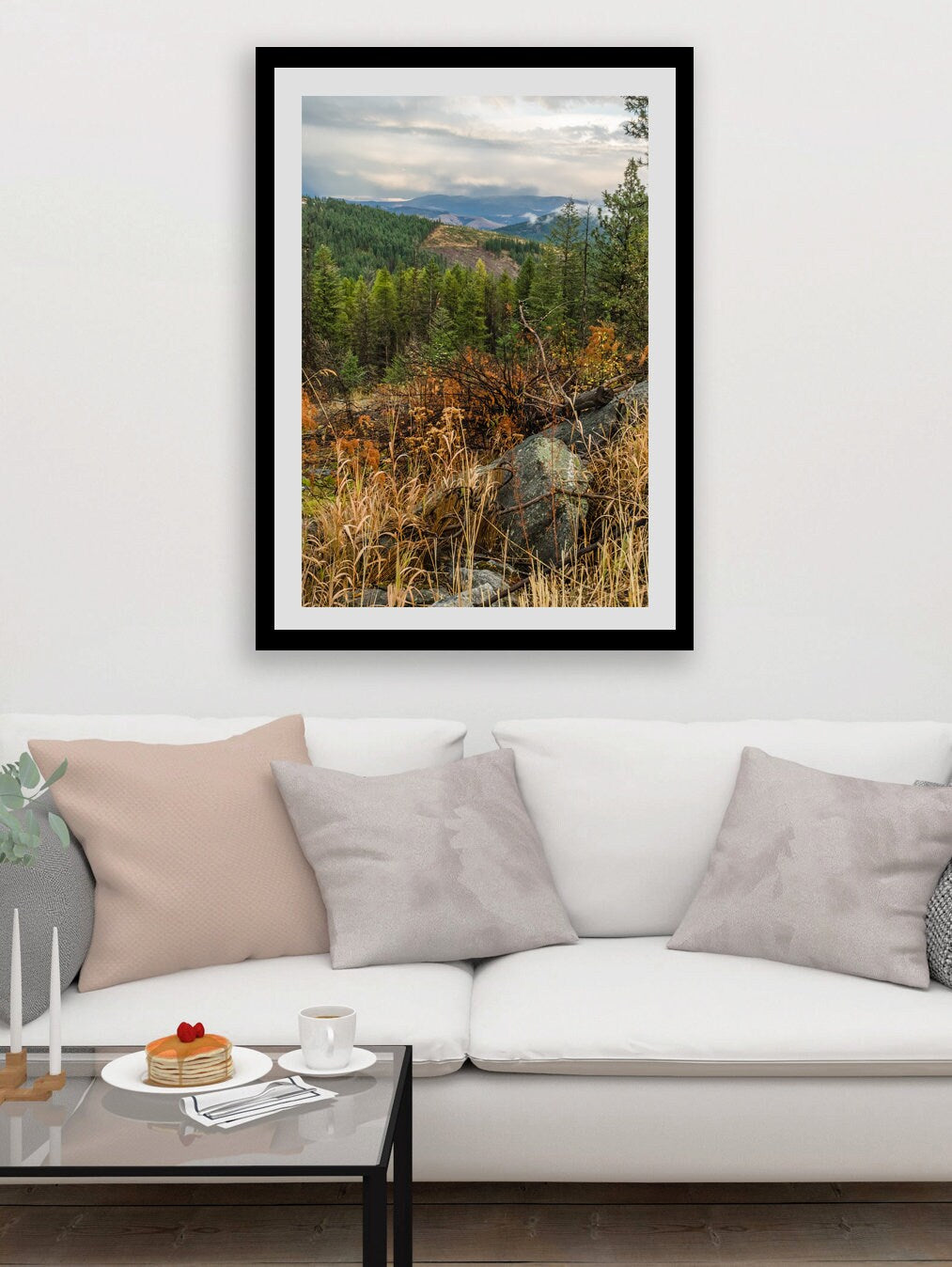 Colville National Forest Photography Print, Autumn Wilderness View