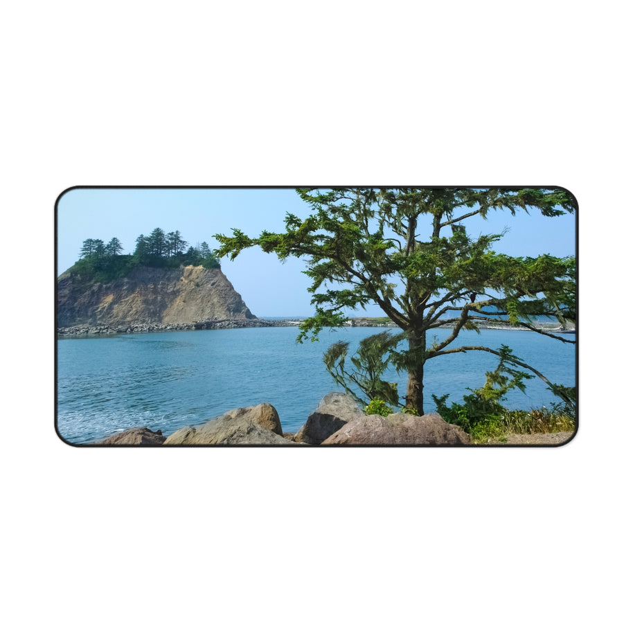 LaPush Washington Coastal Desk Mat - Pacific Northwest Ocean Mouse Pad - Extended Nature Keyboard Mat - Scenic Beach Workspace Decor