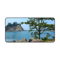 LaPush Washington Coastal Desk Mat - Pacific Northwest Ocean Mouse Pad - Extended Nature Keyboard Mat - Scenic Beach Workspace Decor