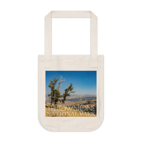 Yellostone National Park Organic Canvas Tote Bag