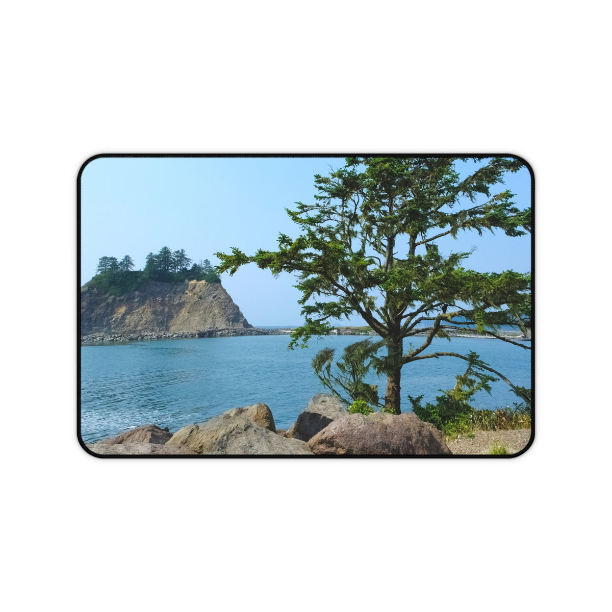 LaPush Washington Coastal Desk Mat - Pacific Northwest Ocean Mouse Pad - Extended Nature Keyboard Mat - Scenic Beach Workspace Decor