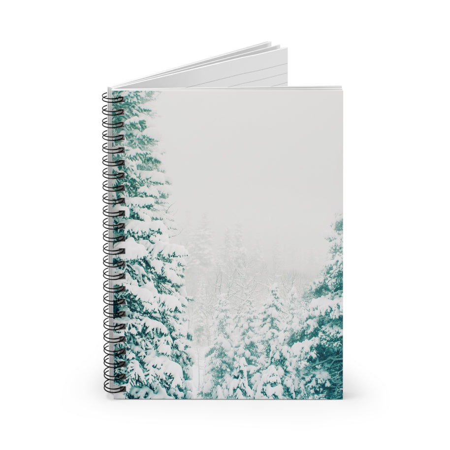 Foggy Forest Notizbuch – Spiral- oder Hardcover, liniert